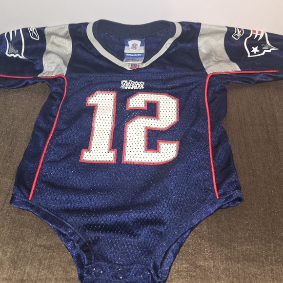 Patriots Baby Jersey Onesie - Picture 1 of 3